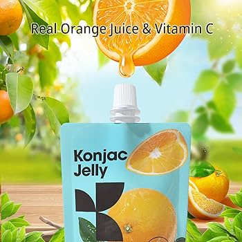 Amazon.com: Hethstia Orange Konjac Jelly with Collagen Peptides