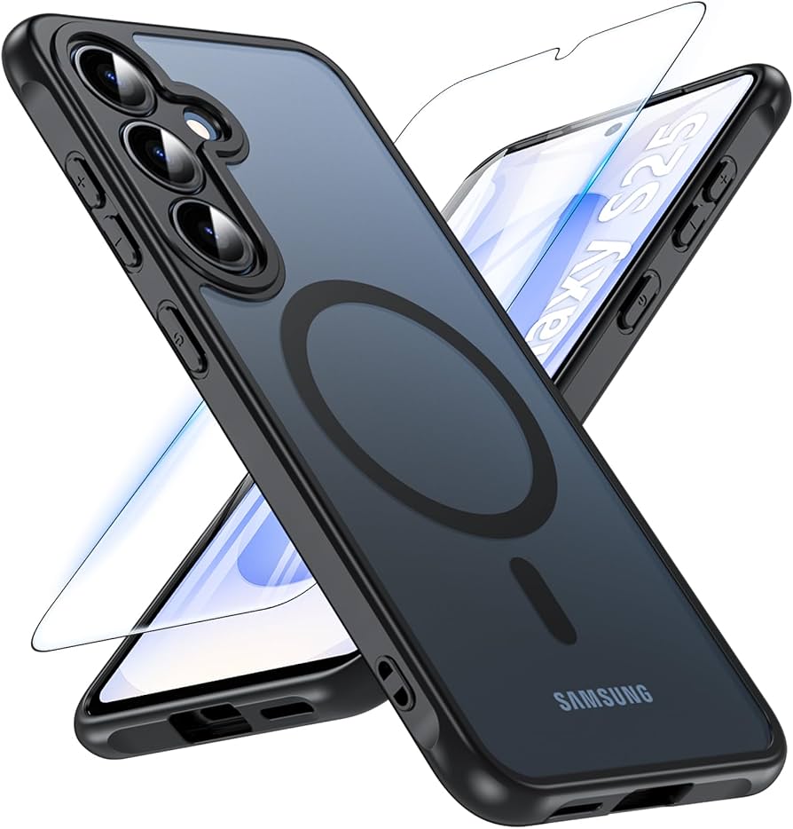 Amazon.co.jp: Hensinple Galaxy S25 ケース 【MagSafe対応・ガラス