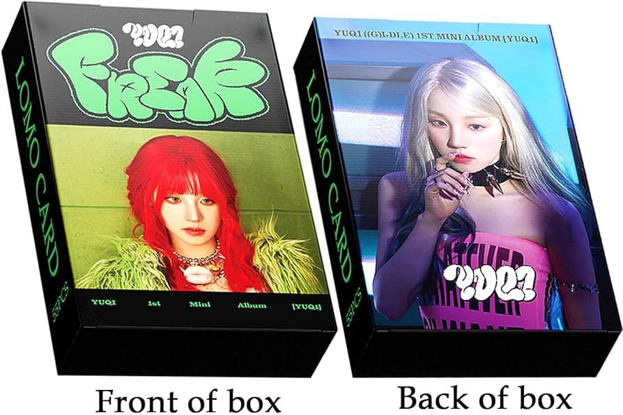 Amazon.com: KPOP (G) I-DLE YUQI Photocards 55PCS YUQ1 Album Photo