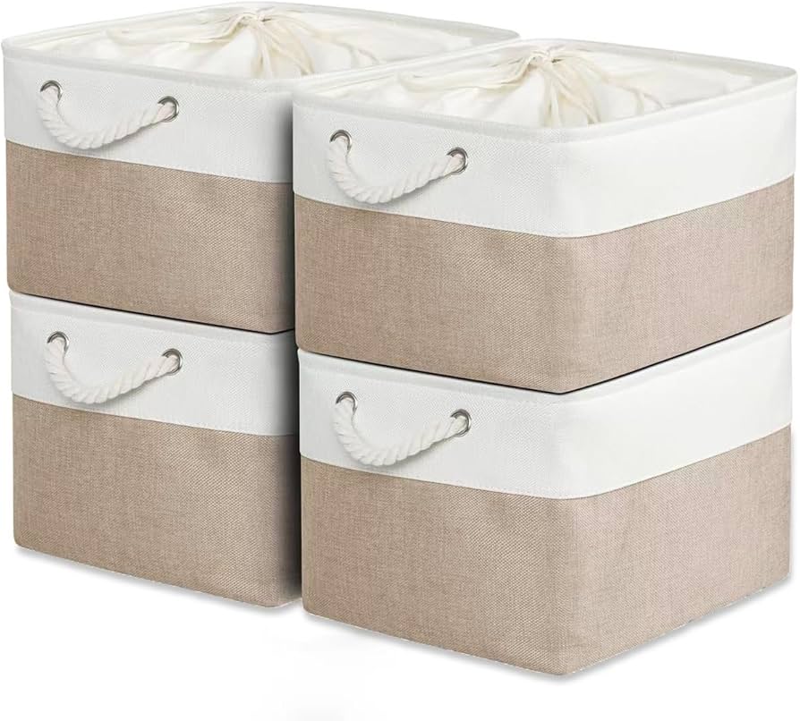 Amazon.co.jp: MiyabiLife 収納ボックス 収納バスケット 収納かご 4個