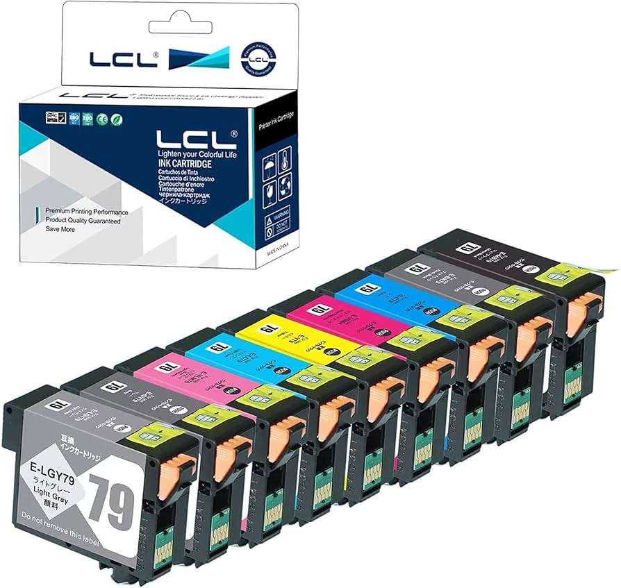 Amazon.co.jp: LCL エプソン用 IC9CL79 顔料 9色セット 互換インク