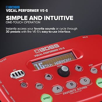 Amazon.com: Boss VE-5 Vocal Performer Effect Processor (Red