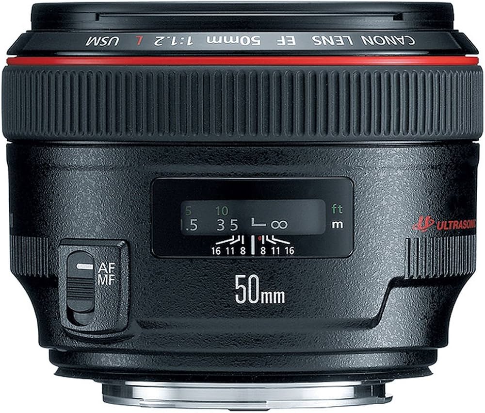 Canon EF 50mm f/1.2 L USM Lens for Digital SLR Cameras - Fixed