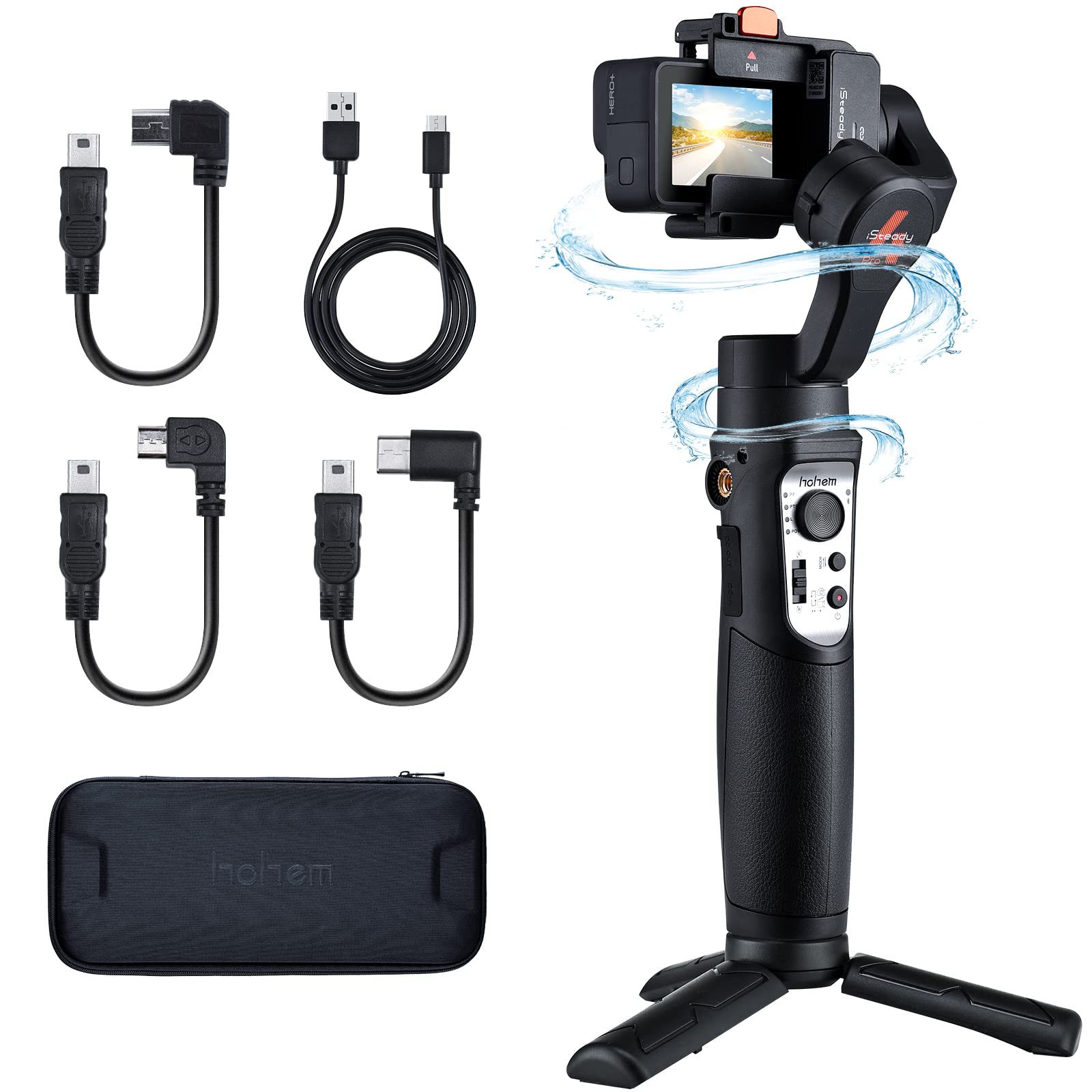 Amazon.co.jp: hohem Pro4 アクションカメラ用ジンバル スタビライザー