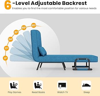 Amazon.com: Giantex Convertible Sofa Bed, 4-in-1 Folding Sleeper