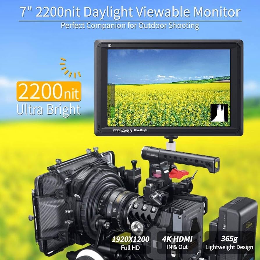 Amazon.com: FEELWORLD FW279 7 Inch 2200nit Ultra Bright DSLR