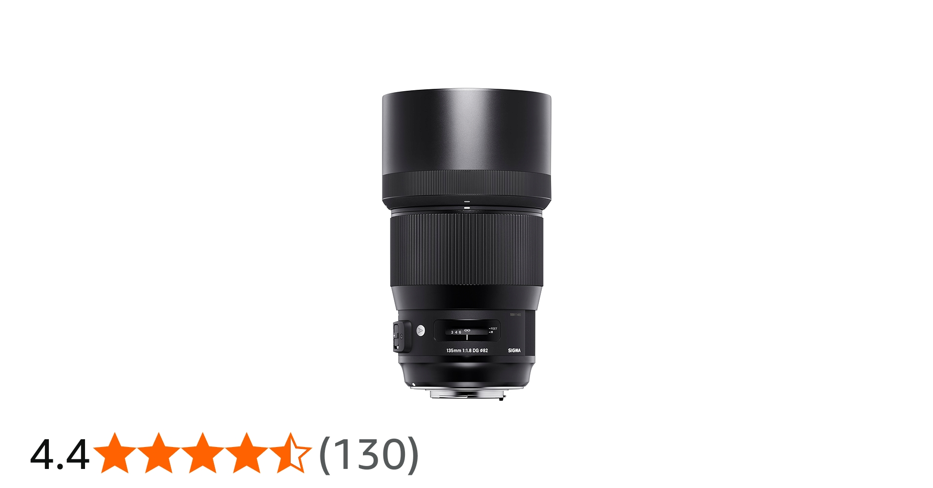 Sigma 135mm f/1.8 DG HSM Art Lens for Nikon DSLR Cameras (Black