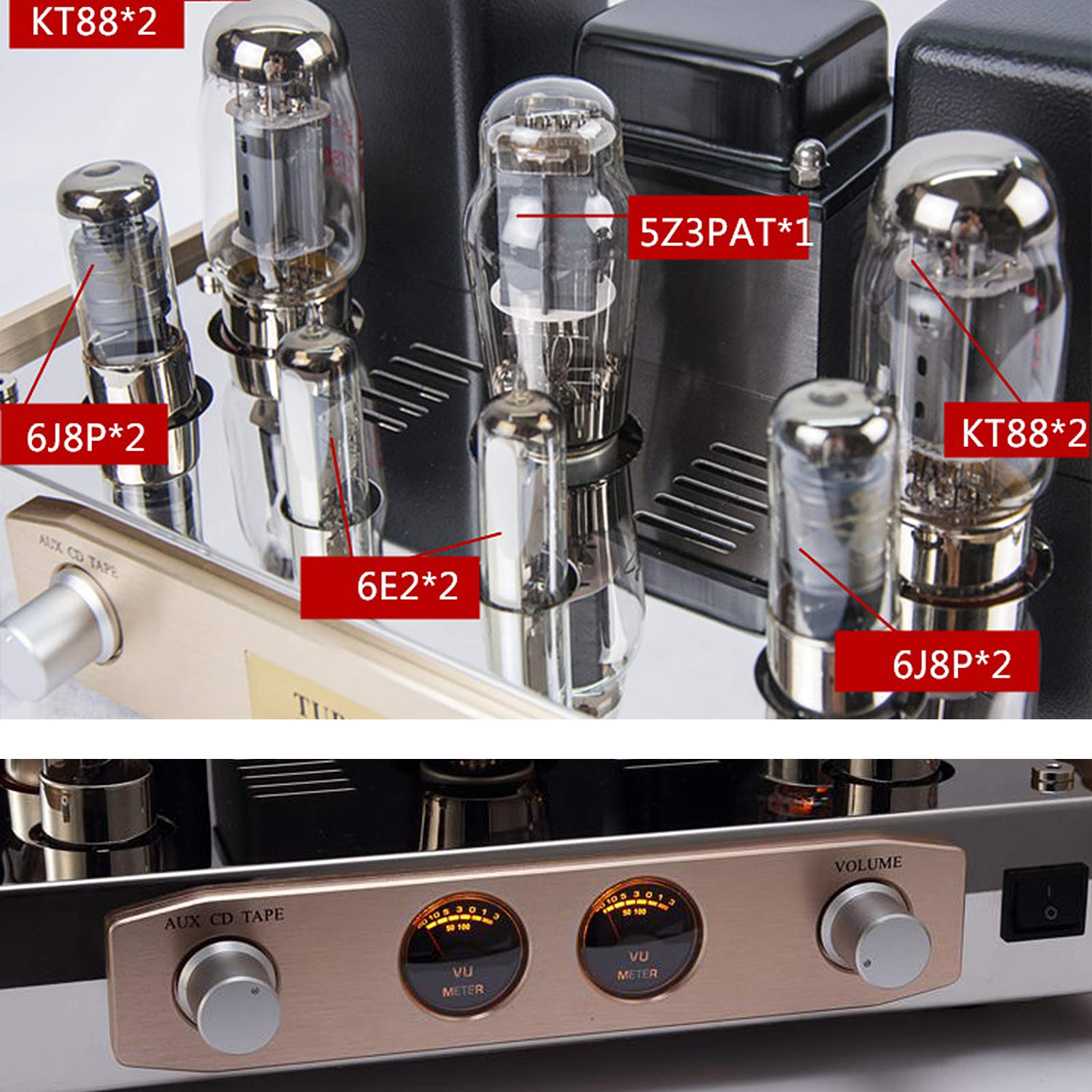 Amazon.co.jp: KT88 真空管アンプ 18W×2 ステレオ HiFi オーディオ