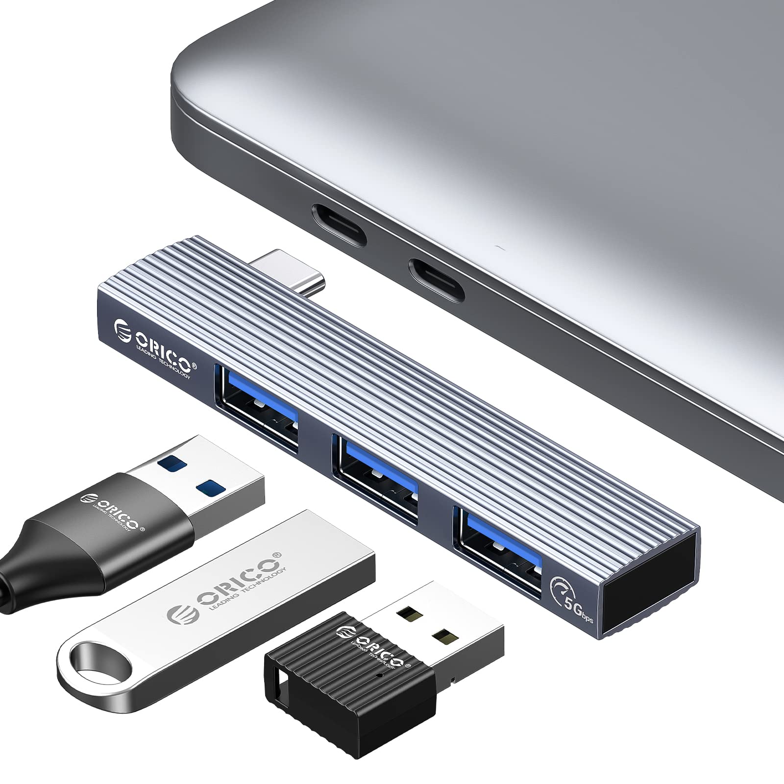 Amazon | ORICO USB C ハブ MacBook Air/Pro ハブ 3-in-1 USB3.0