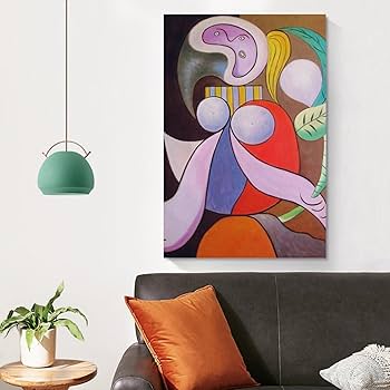 Amazon.co.jp: パブロ・ピカソ「花と女性」 絵画 ポスター 印刷