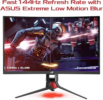 ディスプレイ・モニター本体 ASUS ROG STRIX XG27VQ 144hz Amazon.co