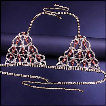 Amazon.co.jp: ボディチェーンセクシーボディチェーンハートライン