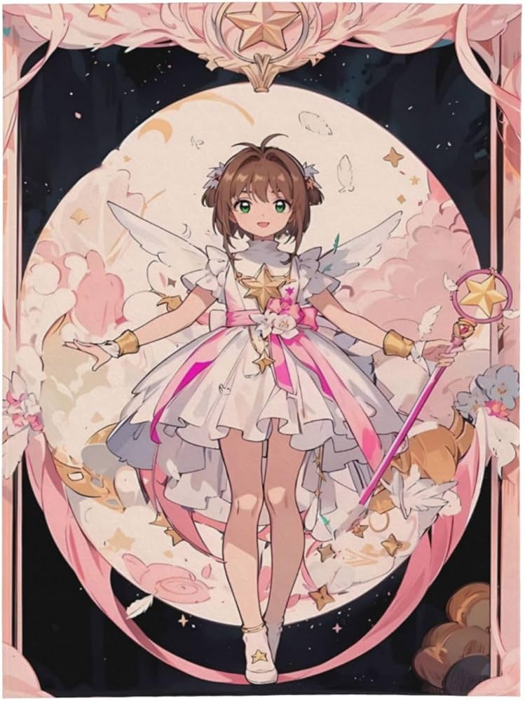 Amazon｜カードキャプターさくらブランケット夏用膝付フランネル