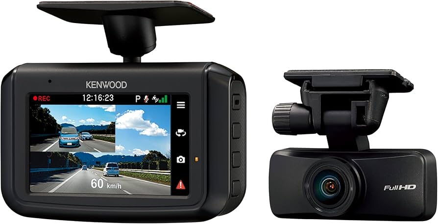 Amazon | ケンウッド(Kenwood)前方・後方撮影ドライブレコーダー DRV