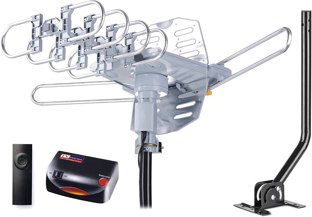 Amazon.com: PBD Amplified Outdoor TV Antenna with 360° Motorized