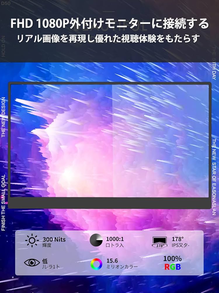 Amazon.co.jp: モバイルモニター/モバイルディスプレイ/CHONGYICK 15.6