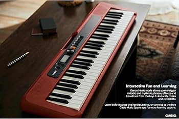 Amazon.com: Casio Casiotone CT-S200RD – 61-Key Portable Keyboard