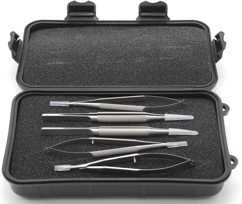 Amazon.co.jp: 手術練習用 ステンレス製 精密持針器セット マイクロ