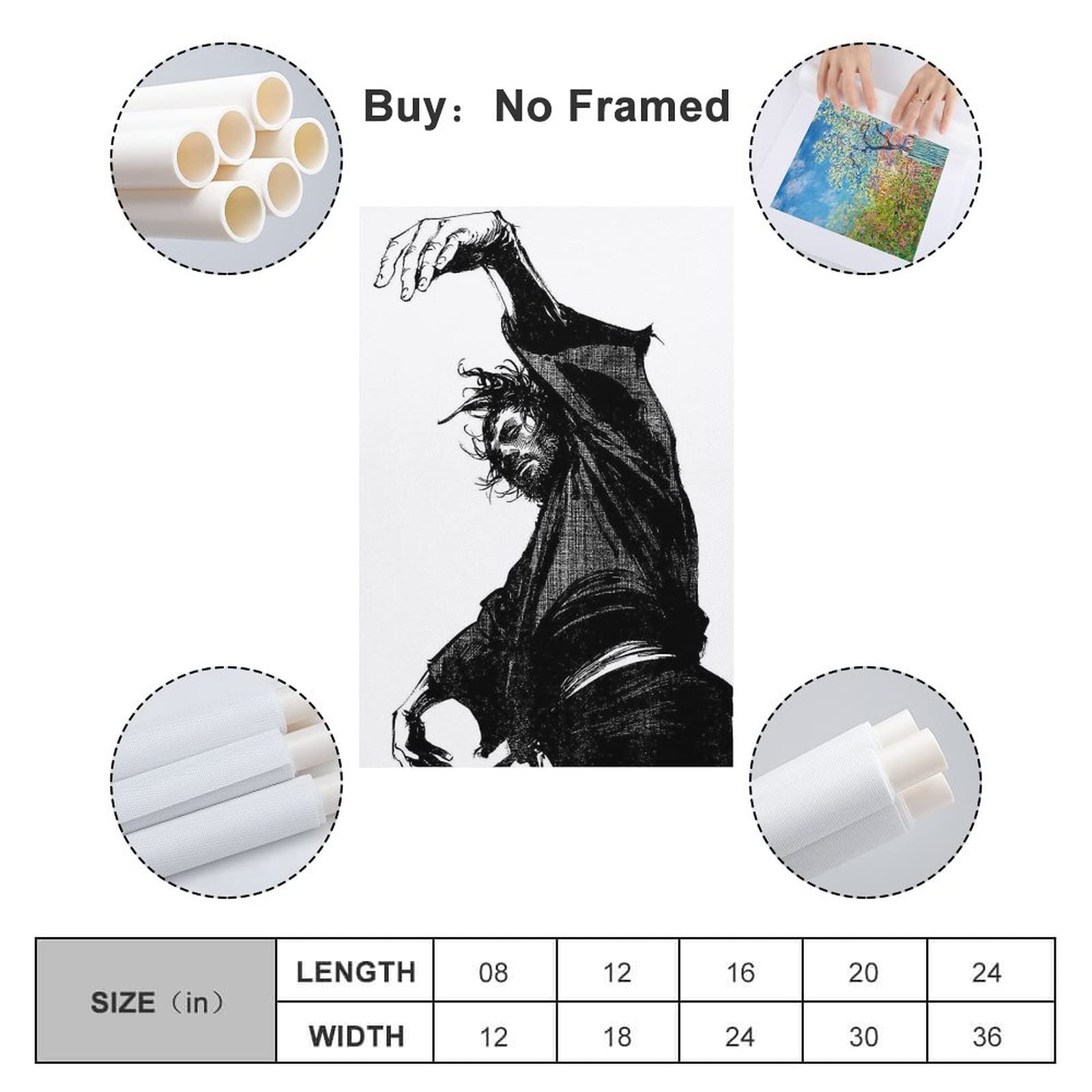 日焼けなし】バガボンド（単行本6巻カバー）B1サイズ特大ポスター