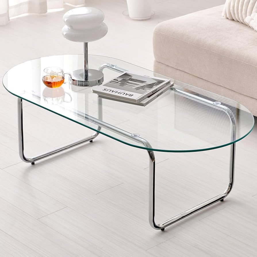 Amazon.co.jp: 萩原 ガラステーブル ローテーブル 円形 【 8mm 強化