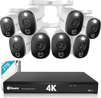Amazon.com: Swann Home DVR Security Camera System with 2TB HDD, 16