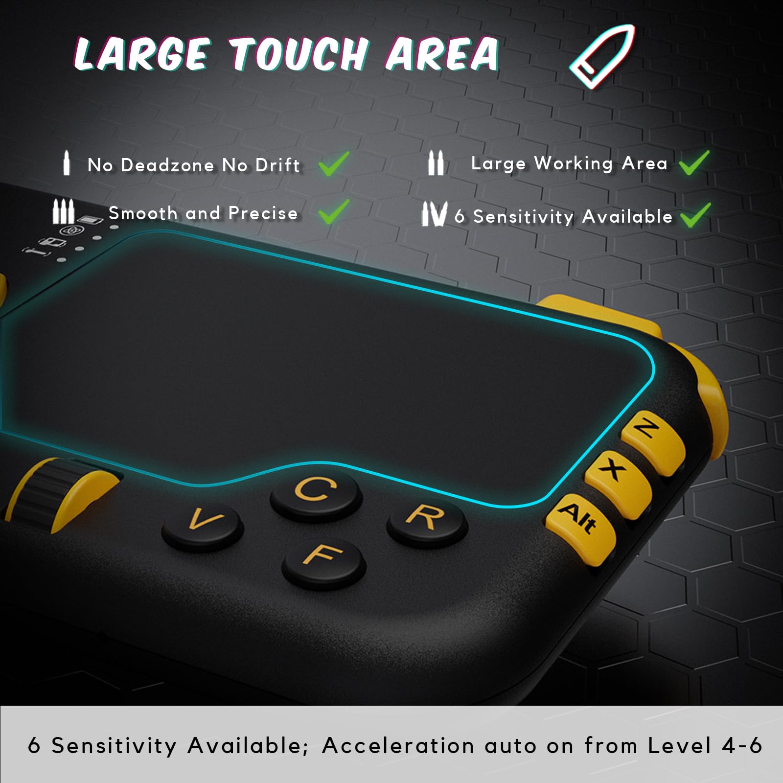 Amazon.co.jp: DarkWalker ShotPad ワイヤレスジャイロタッチパッド