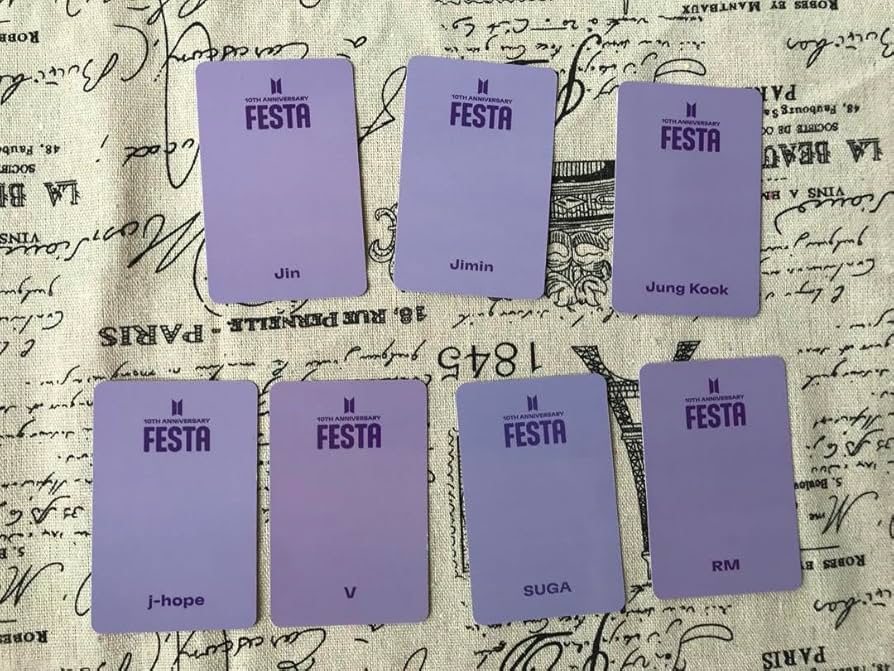 BTS FESTA 2023 10周年 ARMY ラウンジ 特典 トレカ 7枚 BTS防弾少年団