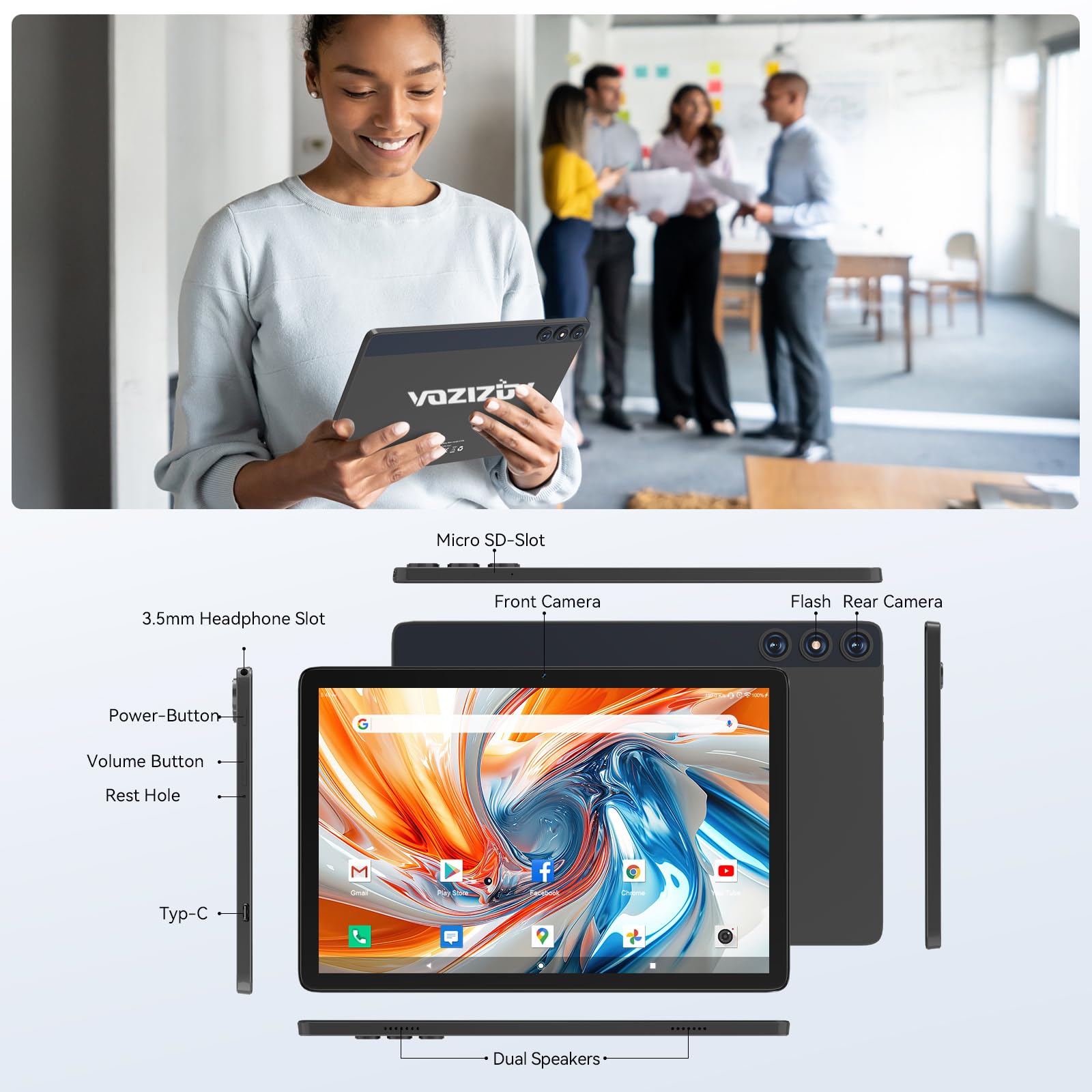 Amazon.com : VOZIZOV Android 14 10