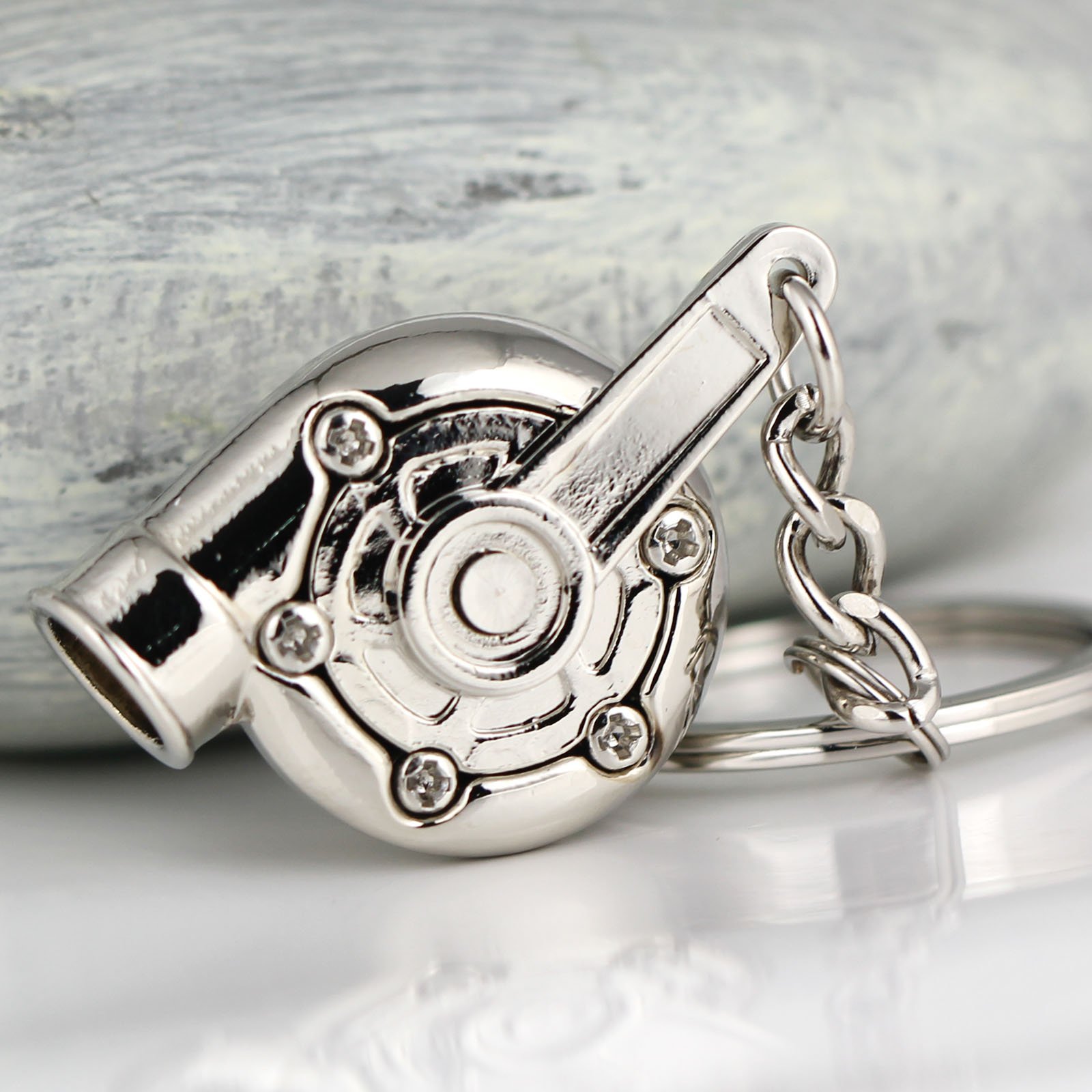 Amazon.com: maycom® Spinning Turbo Keychain Keyring Turbocharger