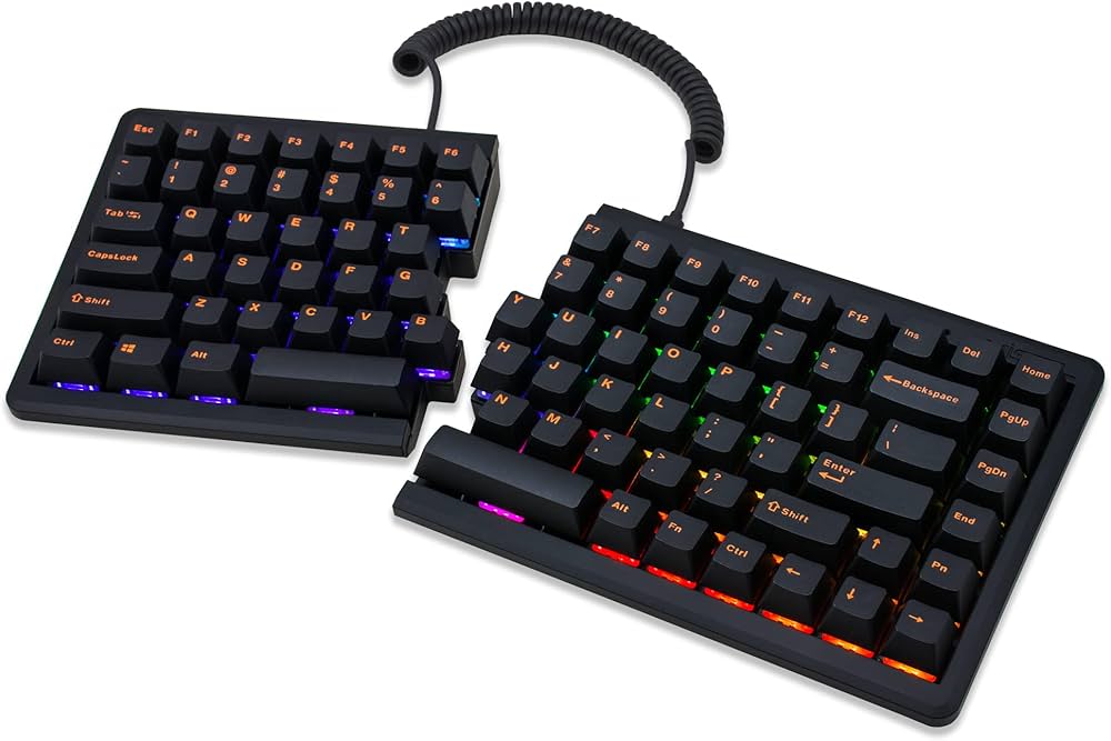 Amazon.com: Mistel BAROCCO MD770 RGB LED Backlit TKL Split