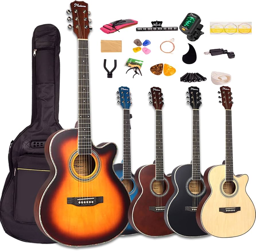 Amazon | Mademu アコースティックギター 初心者セット カッタウェイ