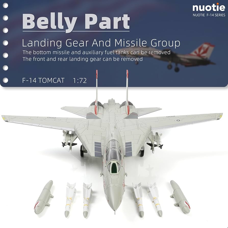 Amazon.co.jp: NUOTIE F-14 トムキャット 1/72 合金モデル VF-111 サン
