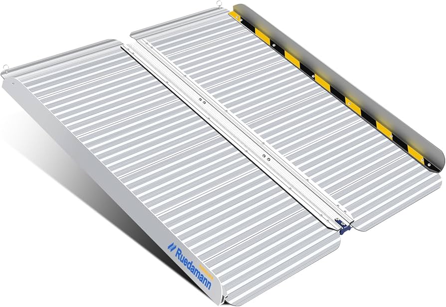 Amazon.co.jp: Ruedamann 車椅子用スロープ 長さ91cm 耐荷重300kg