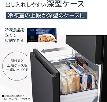 Amazon | パナソニック 冷蔵庫 幅49.7cm 156L 右開き NR-B16C2-W