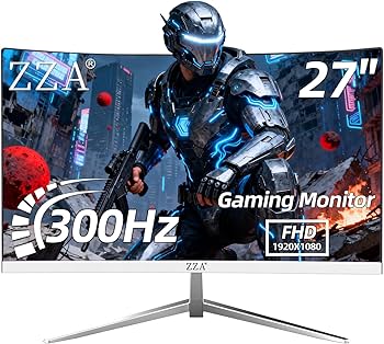 Amazon.com: ZZA 27 inch White Gaming Monitor,240-300Hz Curved