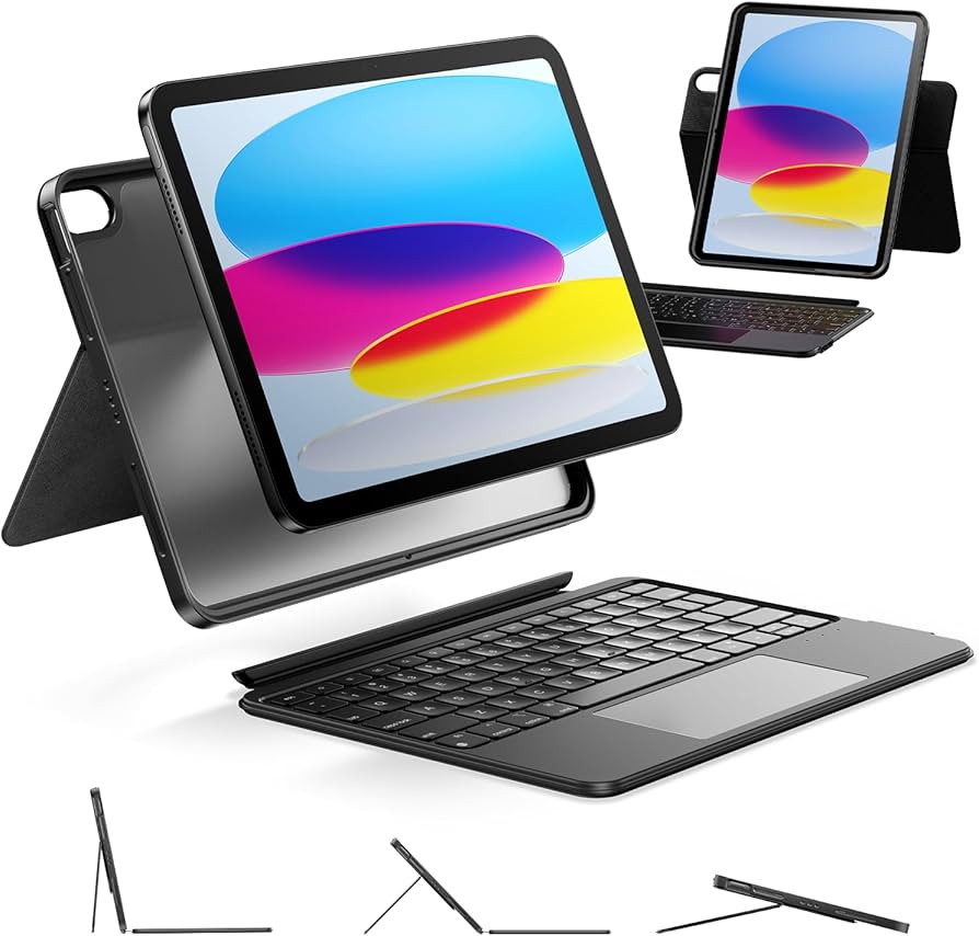 Amazon.com: HOU iPad A16 11th/10th Generation Case with Keyboard