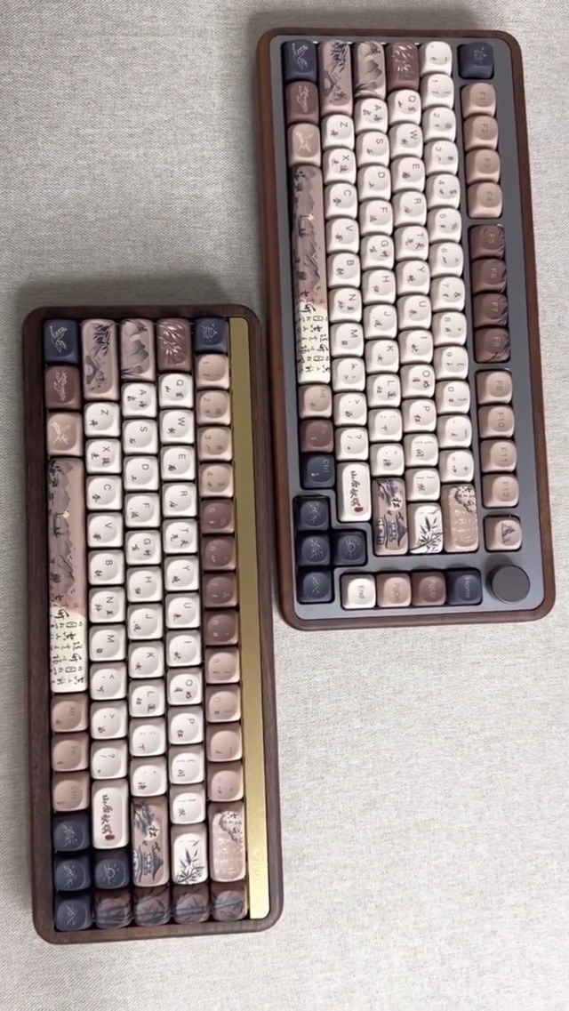 Amazon.com: Akko MU02 Mechanical Keyboard with Walnut Wooden Case