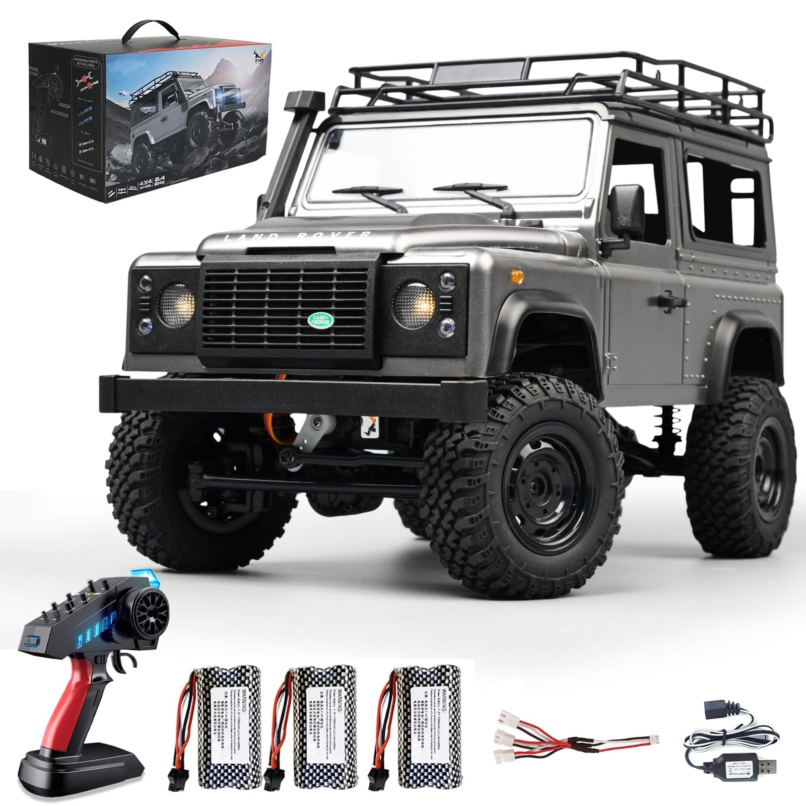 Amazon.com: Hylukon MN99S RC Rock Crawler, 1:12 Scale D90 Land