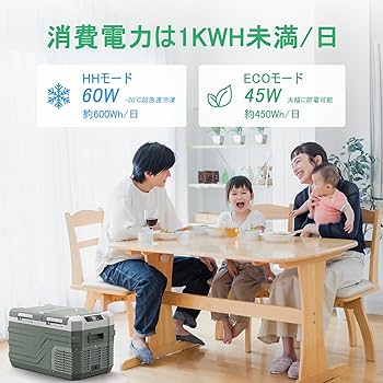 Amazon.co.jp: Alpicool 車載冷蔵庫 2室 23L ポータブル冷蔵庫 独立