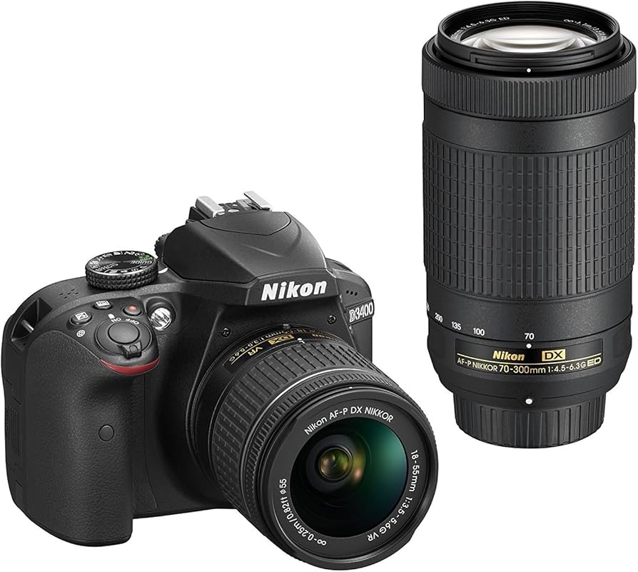 Amazon.com : Nikon D3400 DSLR Camera with AF-P DX NIKKOR 18-55mm f