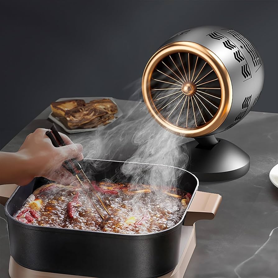 Amazon.co.jp: 卓上レンジフード 卓上吸煙機（卓上でにおい・油・煙が