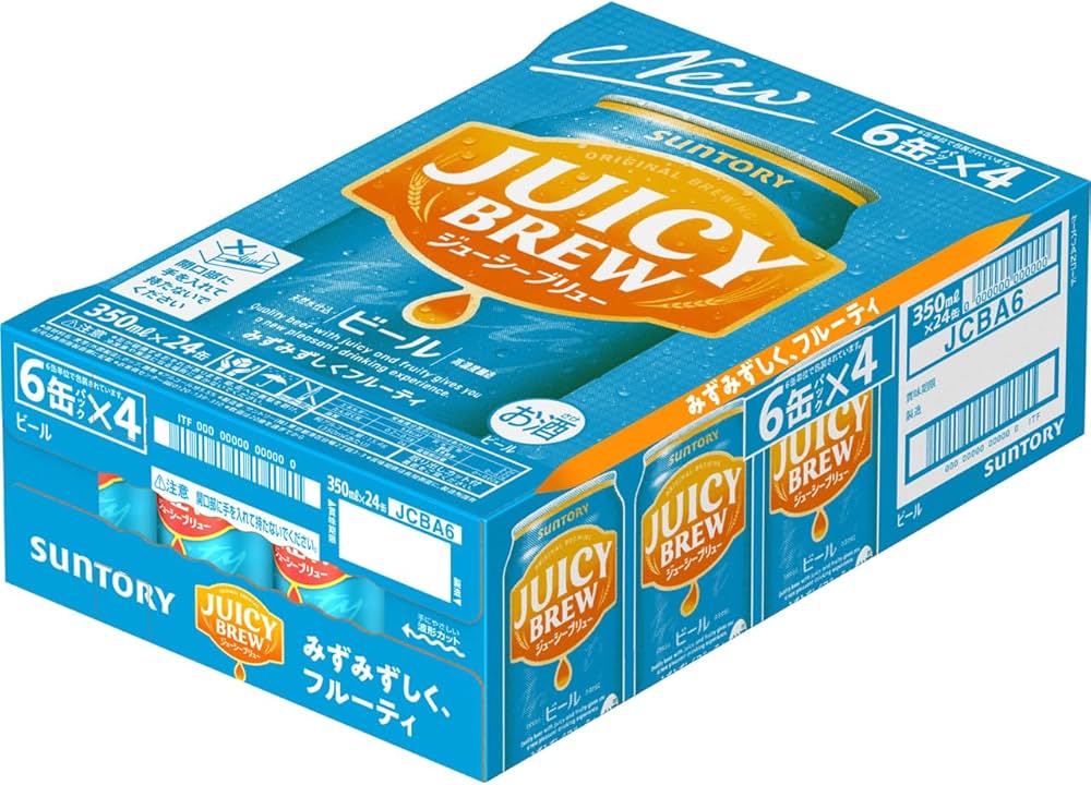 Amazon.co.jp: サントリー ジューシーブリュー 350ml×6缶×4個(24缶
