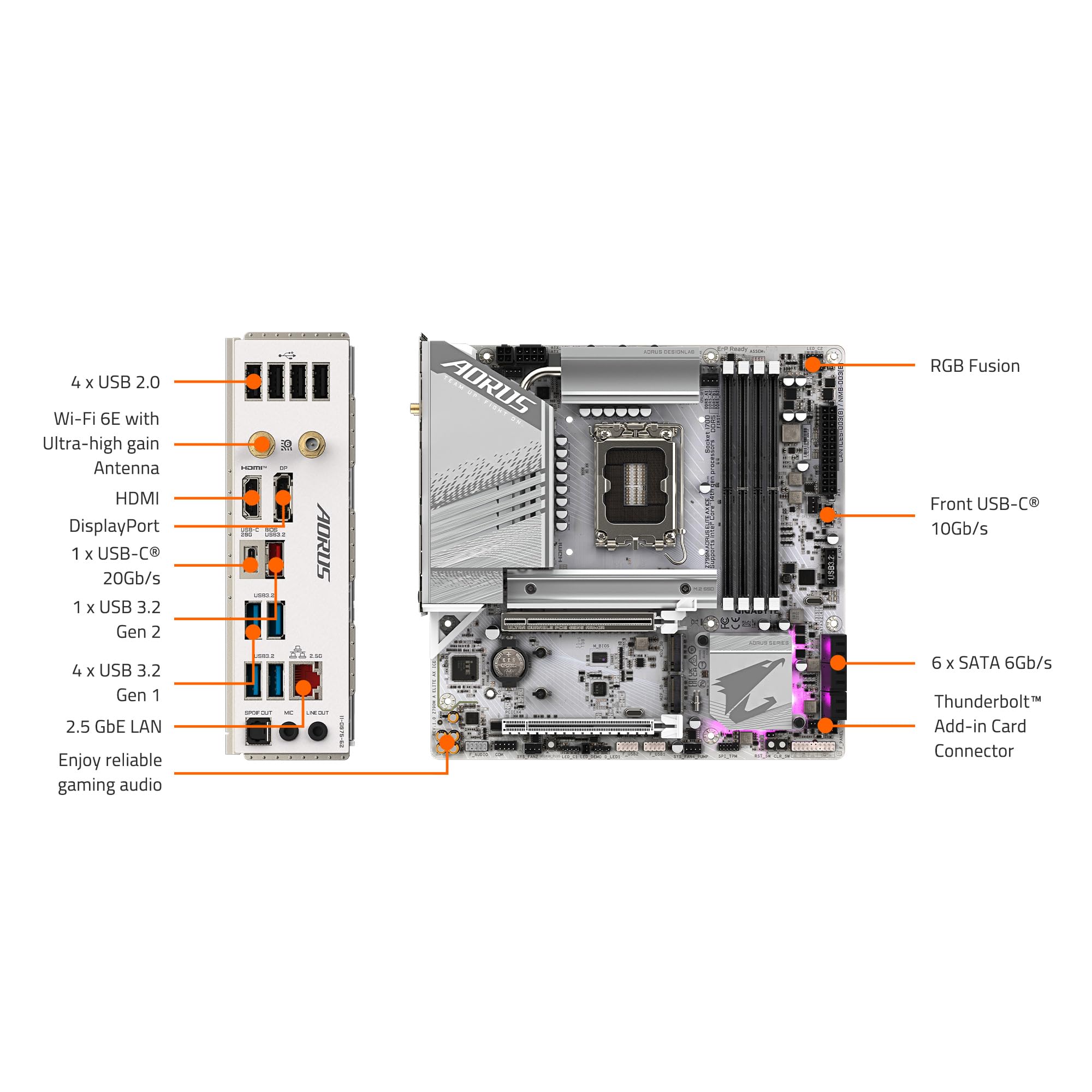 Amazon | GIGABYTE Z790M AORUS Elite AX ICE LGA 1700 Intel Z790 M