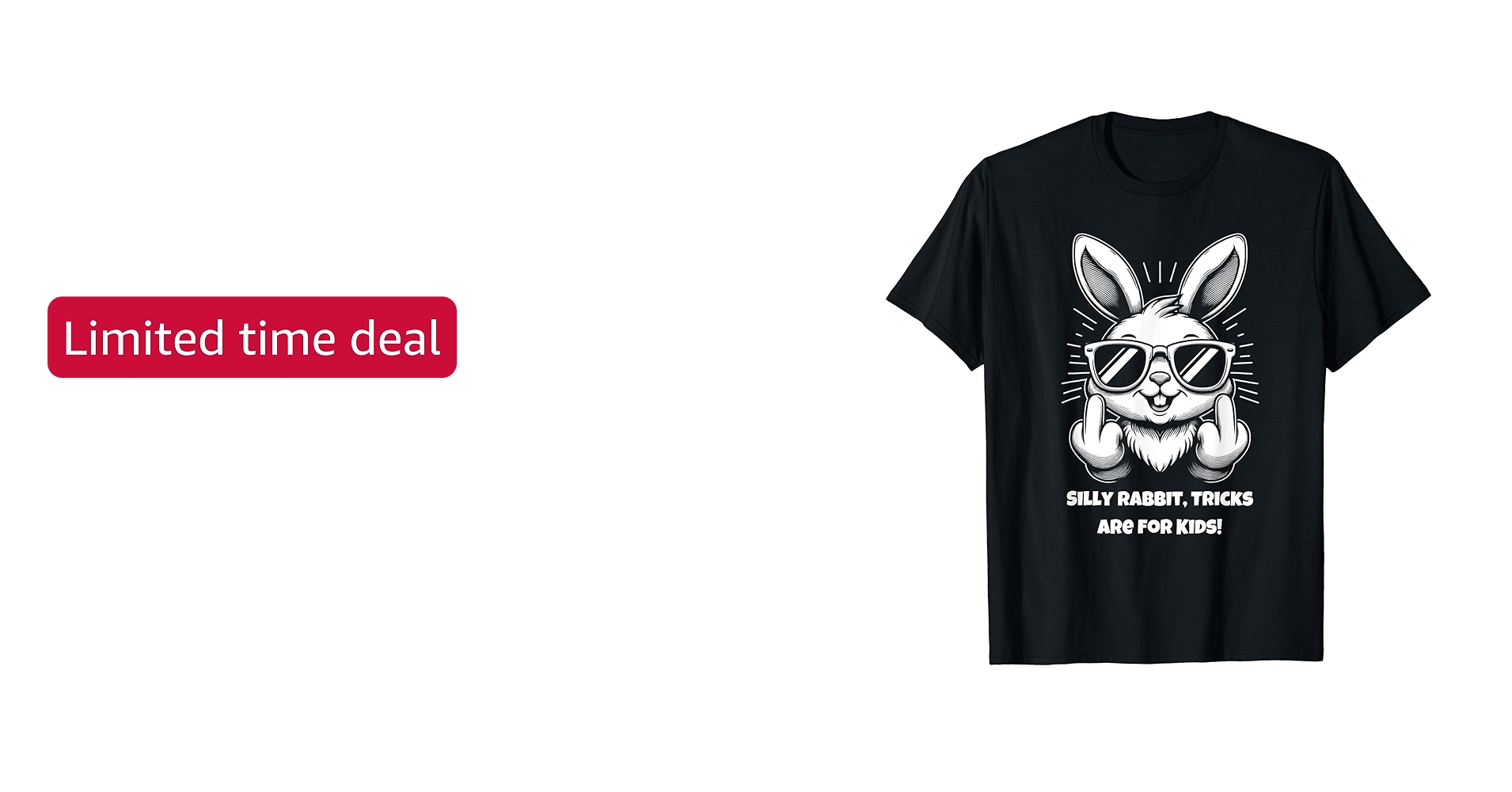 Amazon.com: Whimsical Cheeky Rabbit Silly Rabbit, Tricks are for