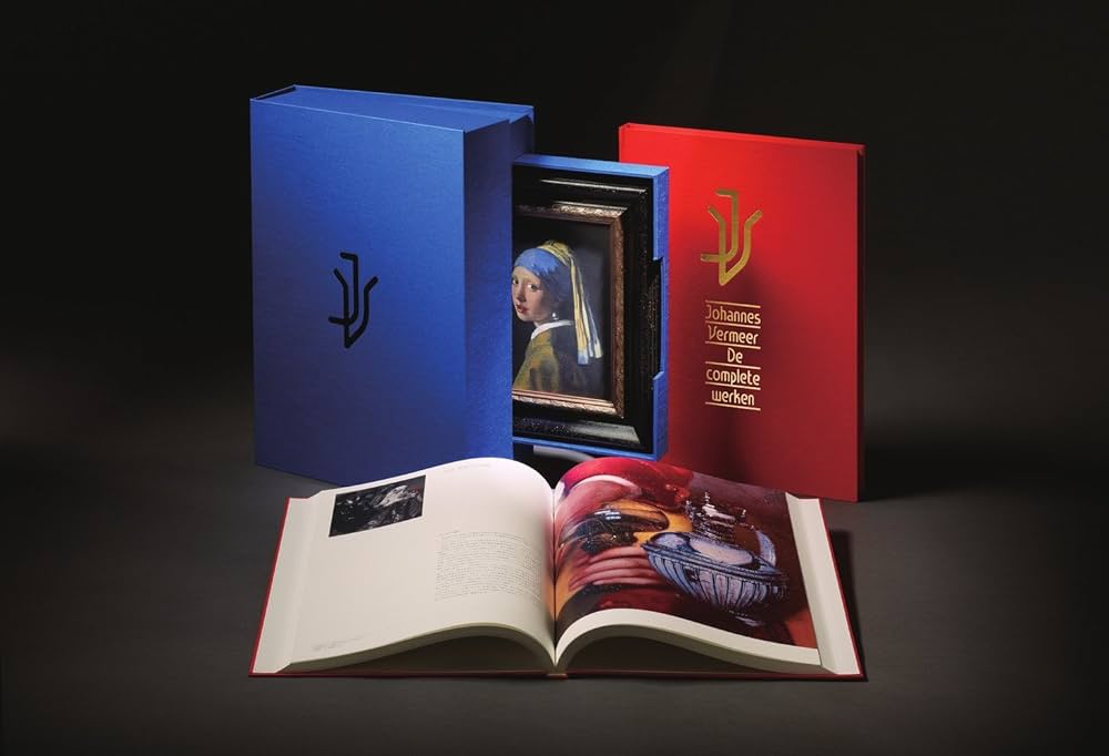 限定版フェルメール全作品集複製画「真珠の耳飾りの少女」付き輸送箱付き