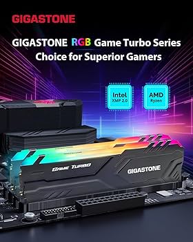 RGB DDR4 RAM】GIGASTONE Game TURBO 16GB Kit (2x8GB)DDR4 3200MHz