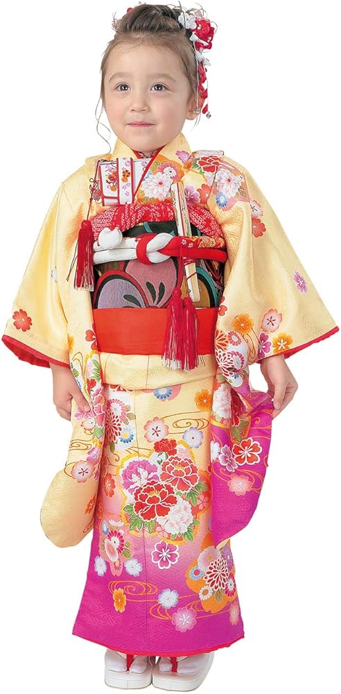 Amazon | [京都室町st.] 七五三 3歳 着物 セット女の子 R・K -リョウコ