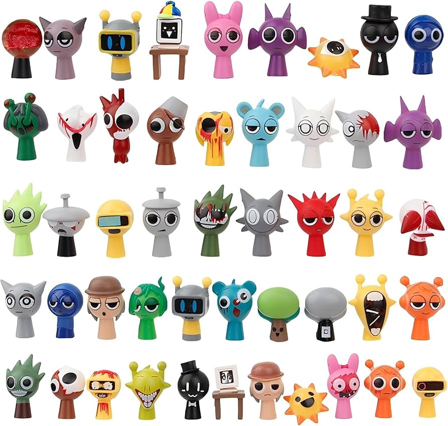 Amazon.co.jp: スプランキー フィギュア Sprunki プラモデル 3.5cm