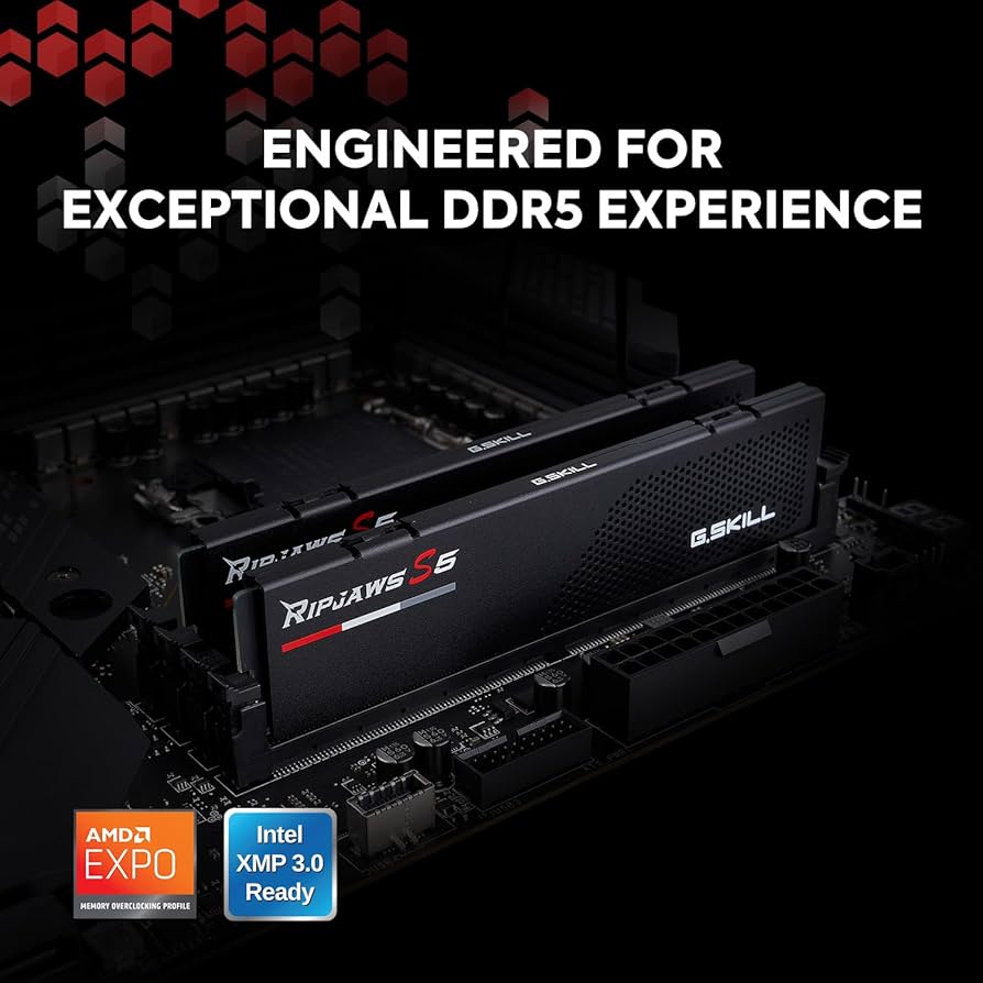 G.SKILL Ripjaws S5 Series DDR5 RAM (Intel XMP 3.0 & AMD Expo) 32GB