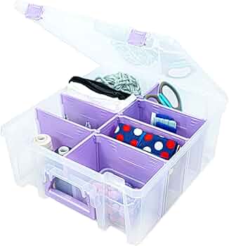 Amazon.com: ArtBin 6990JZ Super Satchel Double Deep Compartment